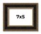 Photo Size Ornate Brown Picture Frame - UV Acrylic, Foam Board Backing, Hanging Hardware